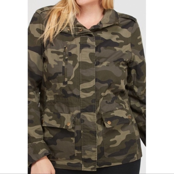Camouflage Plus Size Jacket - Picture 3 of 5